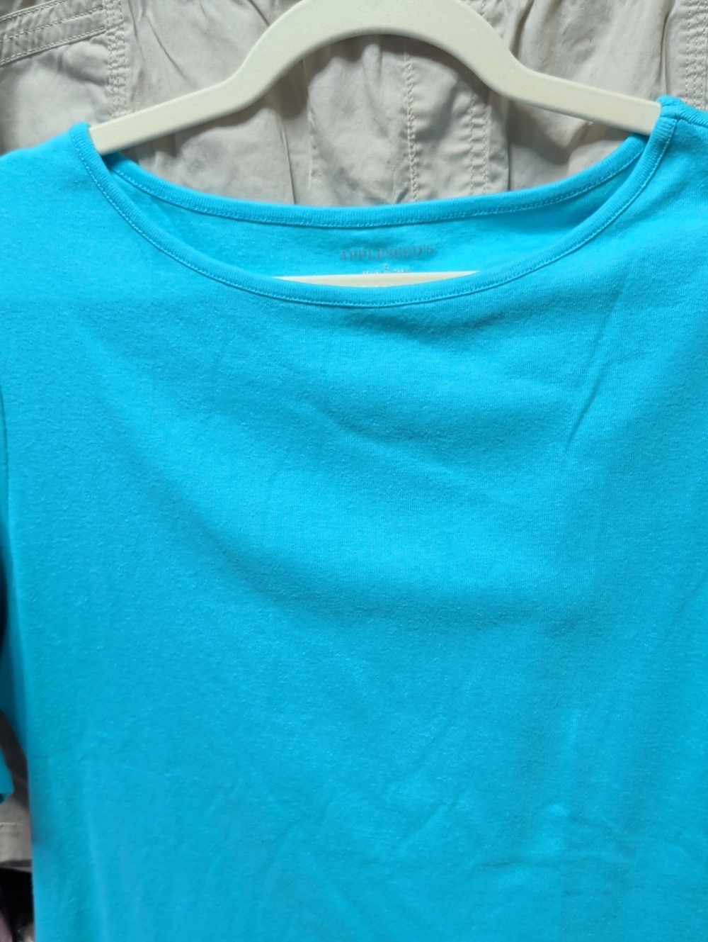 Appleseed's Turquoise Short Sleeve Crew Neck Tee
